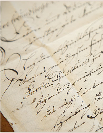 Handschriftliche Urkunde